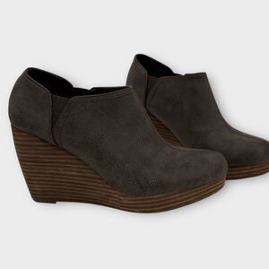 Dr. Scholl’s Harlow Wedge Ankle Bootie in Brown Women’s Size 10